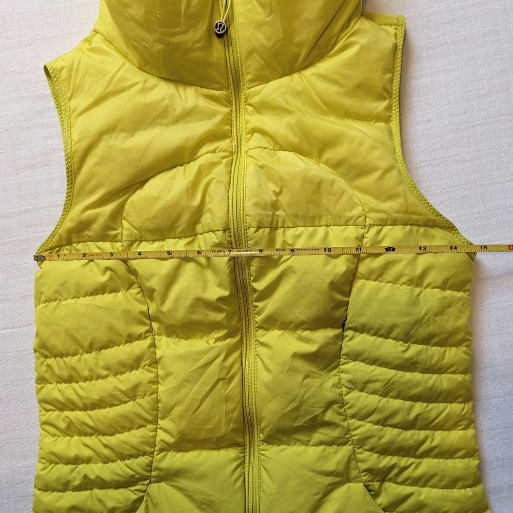 Lululemon Athletica Yellow Puffer Vest - Picture 11 of 14